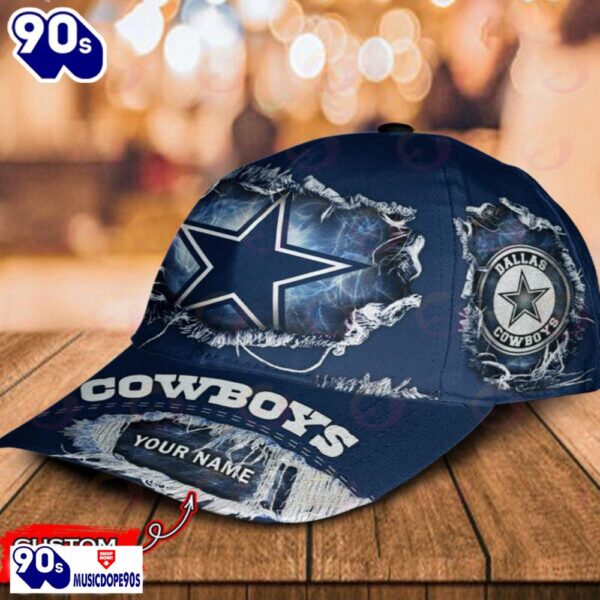 Dallas Cowboys-Personalized NFL Classic Cap V2