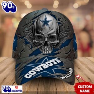 Dallas Cowboys-Personalized NFL Skull Cap…