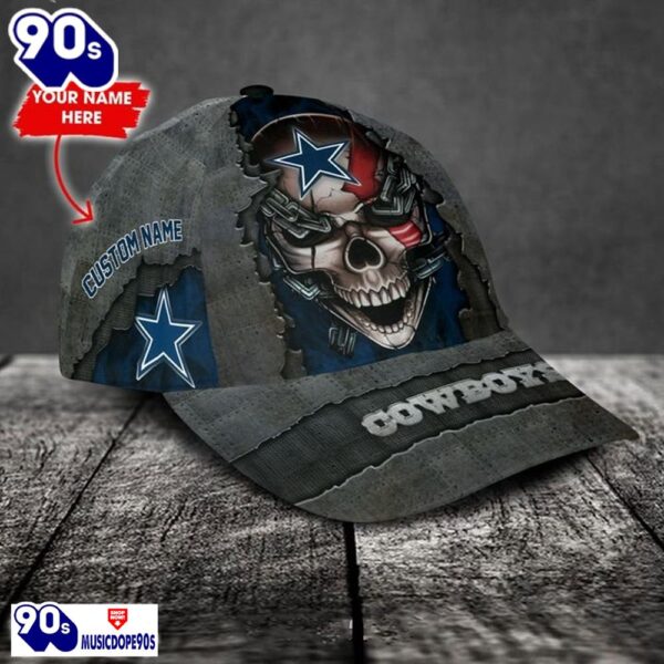 Dallas Cowboys-Personalized NFL Skull Cap V3