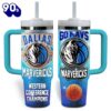 Dallas Marvericks NBA Custom Stanley Quencher 40oz Stainless Steel Tumbler With Handle