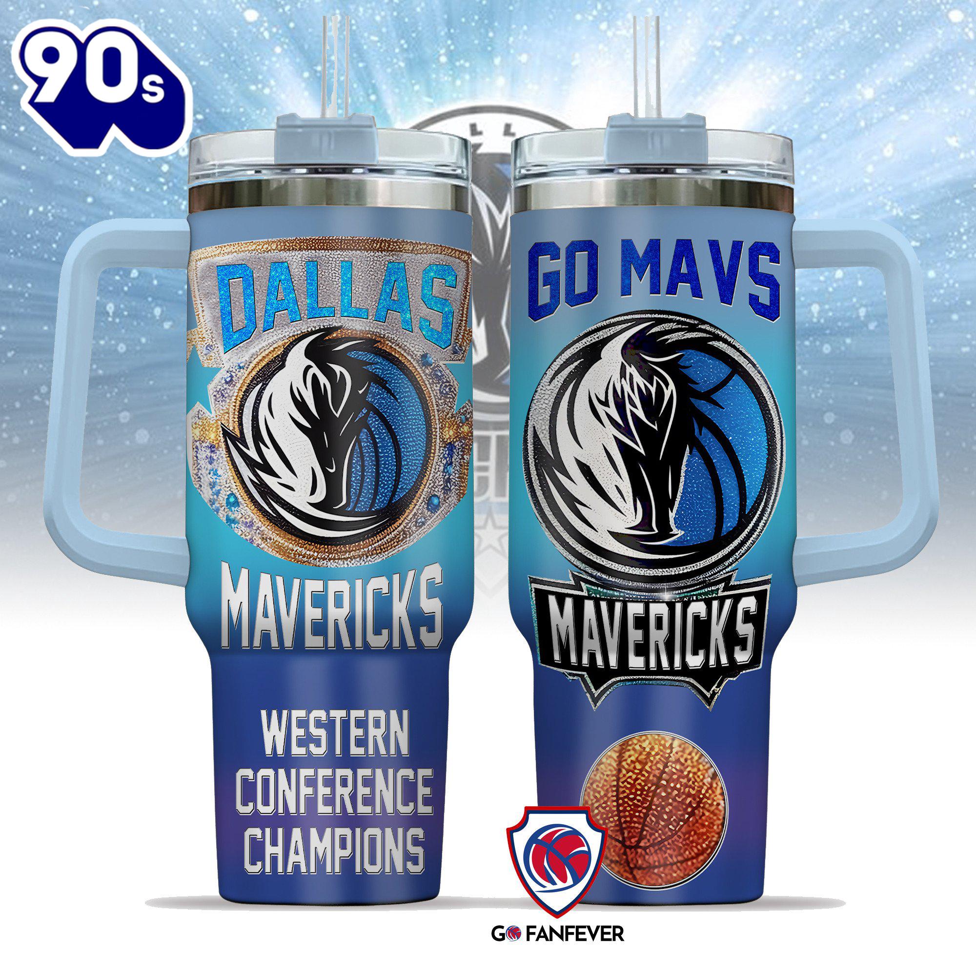 Dallas Mavericks NBA Custom Stanley Quencher 40oz Stainless Steel Tumbler With Handle 1 Dallas Mavericks NBA Custom Stanley Quencher 40oz Stainless Steel Tumbler With Handle 1