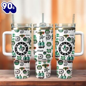 Dallas Stars Ice Hockey NHL Sport Custom Stanley Quencher 40oz Stainless Steel Tumbler With Handle  – NHL Tumbler 40oz