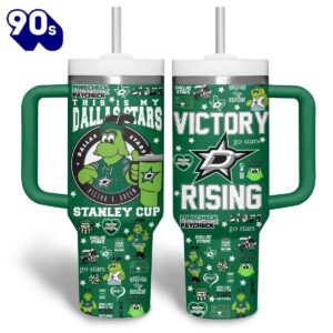 Dallas Stars NHL Custom Stanley Quencher 40oz Stainless Steel Tumbler  – NHL Tumbler 40oz