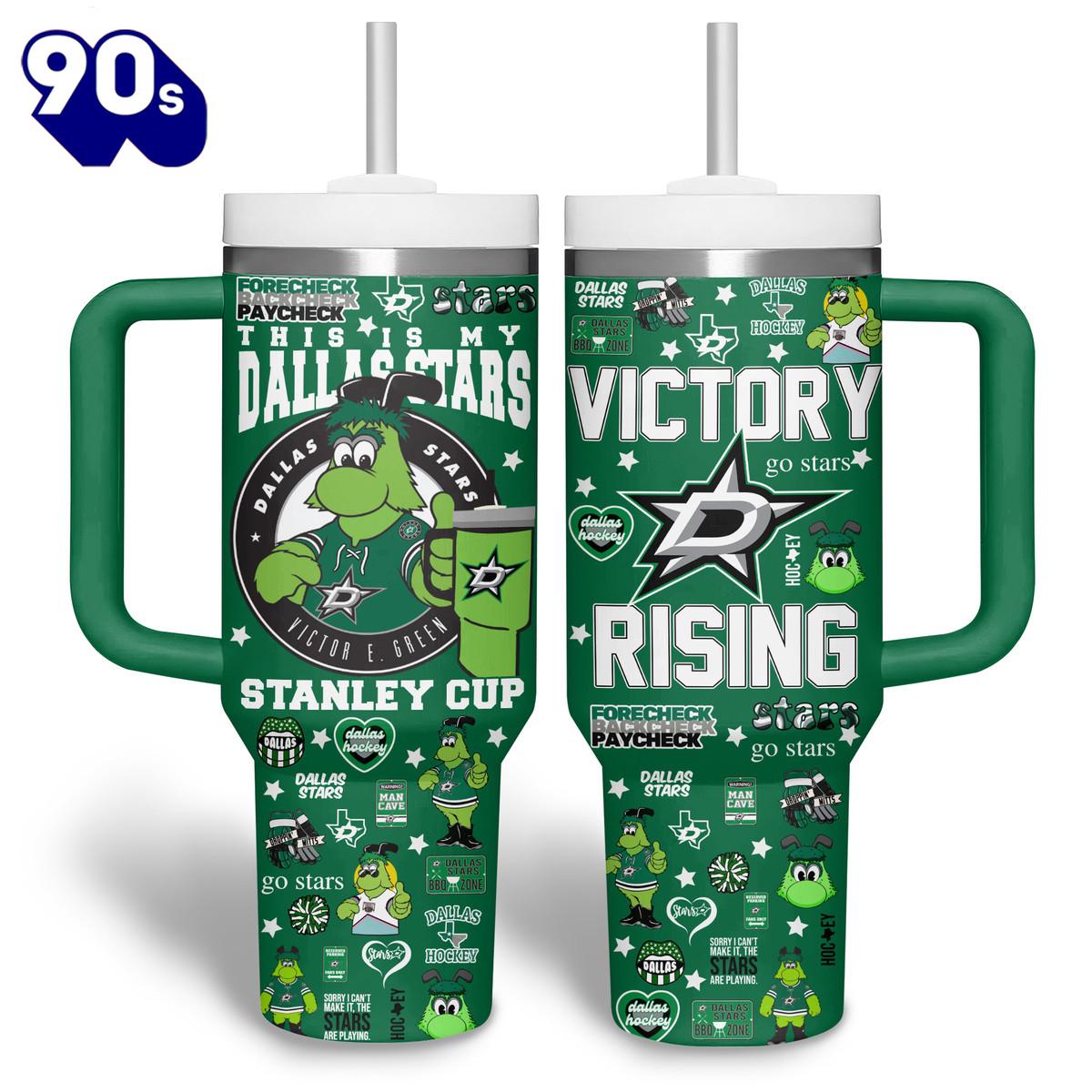 Dallas Stars NHL Custom Stanley Quencher 40oz Stainless Steel Tumbler - NHL Tumbler 40oz Dallas Stars NHL Custom Stanley Quencher 40oz Stainless Steel Tumbler - NHL Tumbler 40oz