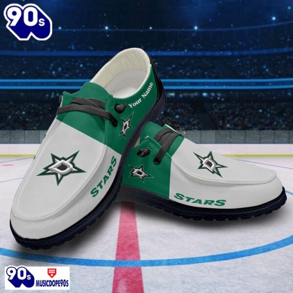 Dallas Stars NHL Hey Dude Shoes Custom Name Perfect Gift