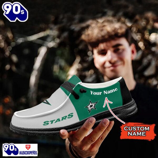 Dallas Stars NHL Hey Dude Shoes Custom Name Perfect Gift