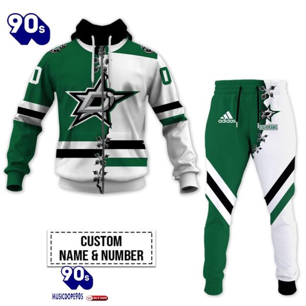 Dallas Stars Personalized NHL Mix Jersey Hoodie Set