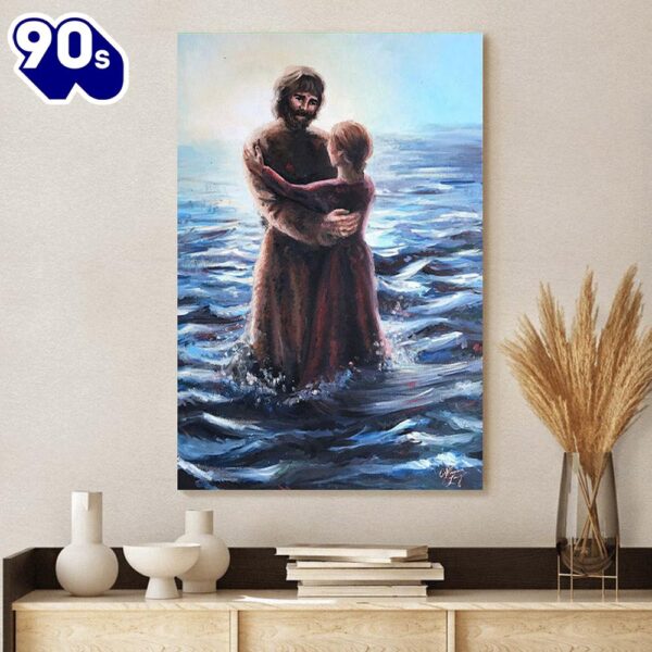 Dancing On The Waves Jesus Canvas Pictures