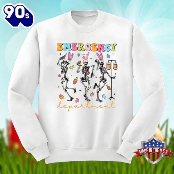 Dancing Skeleton Easter Emergency Department Shirt Idea