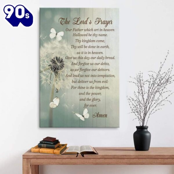 Dandelion The Lord’s Prayer Canvas Art    Poster Gift Christmas