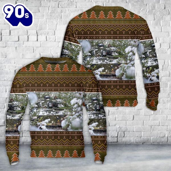 Danish Army CV9035DK Vehicle Christmas Sweater 3D