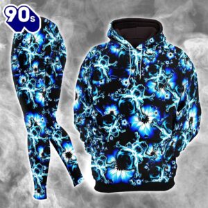 Dark Blue Skull Floral Combo…