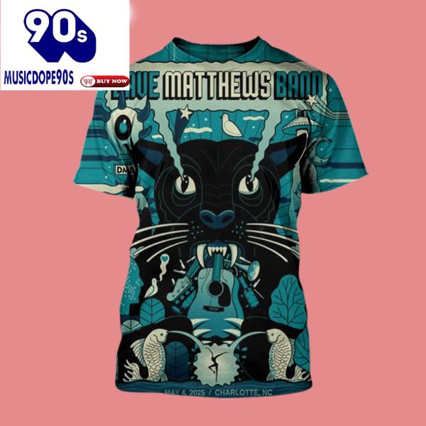 Dave Matthews Band 2025 Concert Show At Uptown Charlotte NC On May 4 2025 Limited Darth Panther Shirt Dave Matthews Band 2025 Concert Show At Uptown Charlotte NC On May 4 2025 Limited Darth Panther Shirt