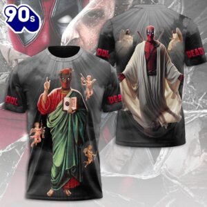 Deadpool And Wolverine I Am Marvel Jesus Design 3D T-Shirt  For Fans