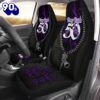 Deep Purple 2PCS Car Seat Cover For Fans