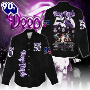 Deep Purple 3D Linen Shirt…