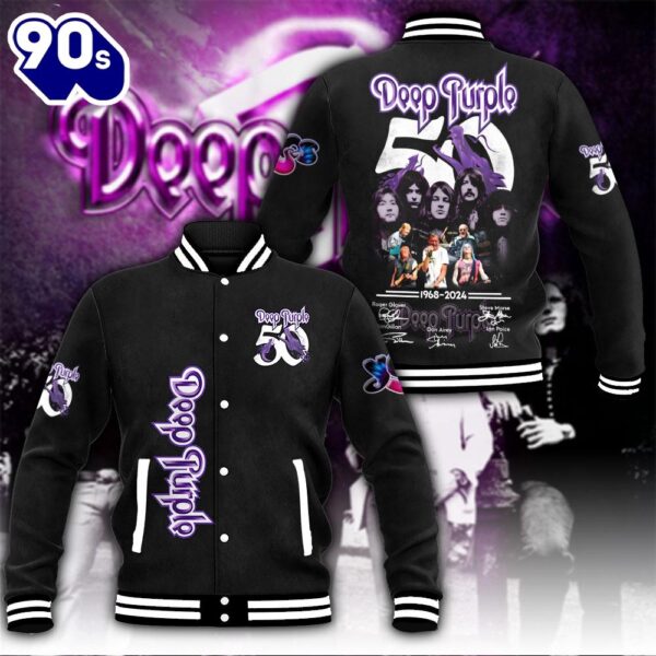 Deep Purple New Trend Baseball Jacket