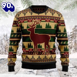 Christmas 2024 Deer Pattern Ugly…