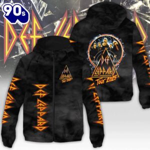 Def Leppard 3D Windbreaker Jacket For Man And Women