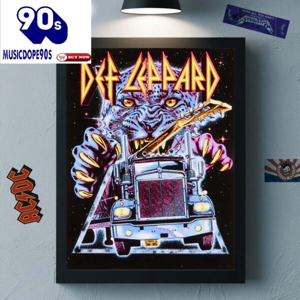Def Leppard On Through The Night Anniversary 2025 Canvas