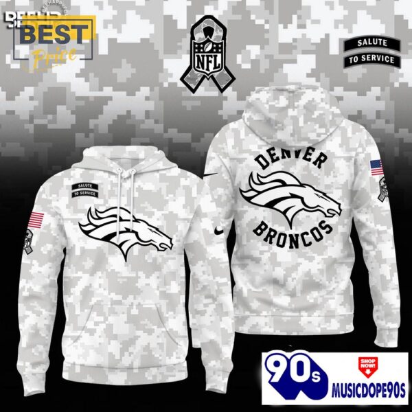 Denver Broncos Camo 2024 Salute to Service Hoodie, Jogger, Cap