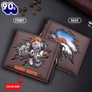 Denver Broncos Men’s Leather Wallet…