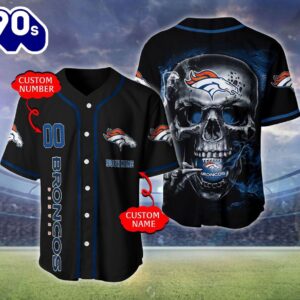 Denver Broncos NFL Skull Logo…