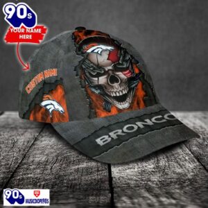 Denver Broncos-Personalized NFL Skull Cap V3