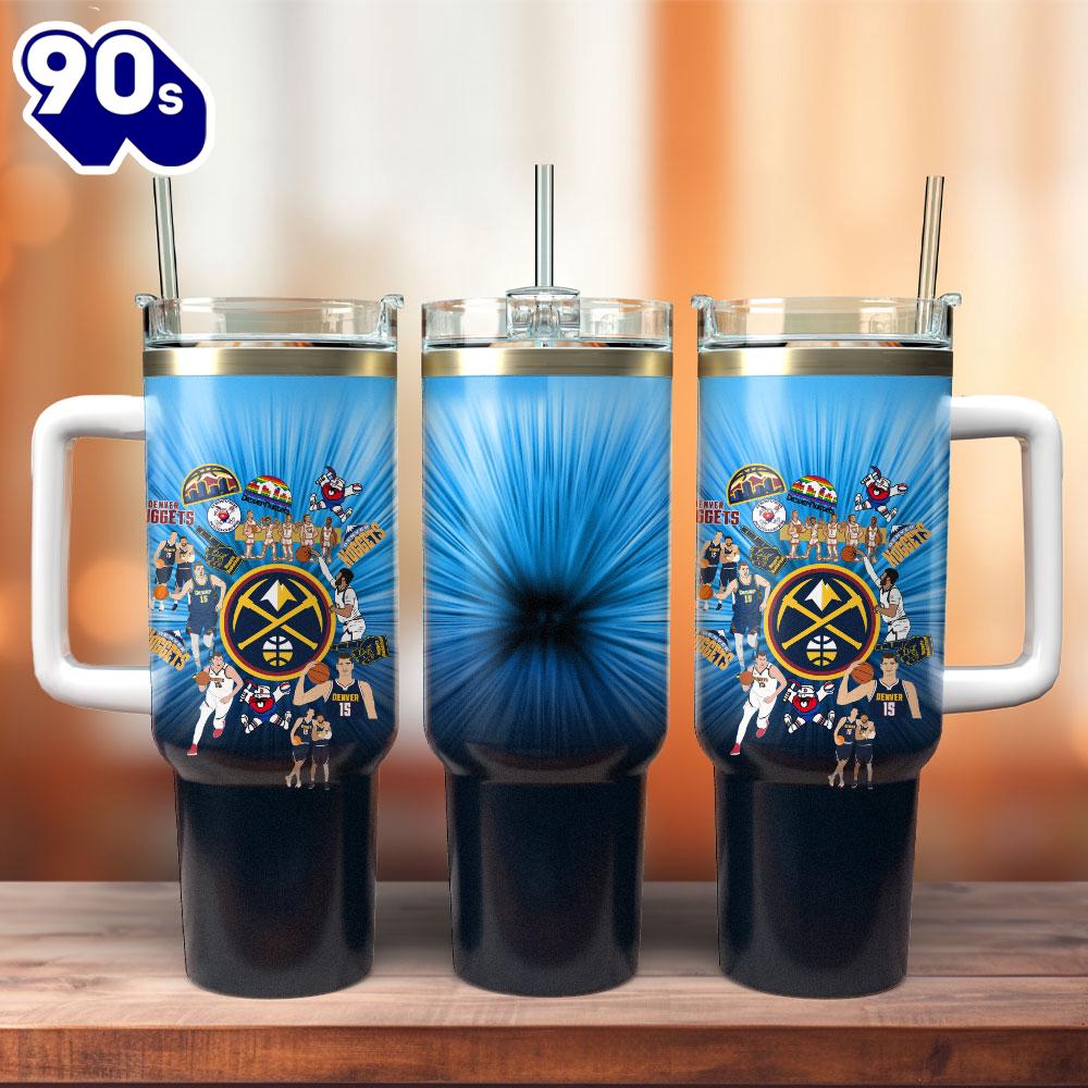 Denver Nuggets Basketball NBA Sport Custom Stanley Quencher 40oz Stainless Steel Denver Nuggets Basketball NBA Sport Custom Stanley Quencher 40oz Stainless Steel