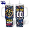 Denver Nuggets NBA Custom Stanley Quencher 40oz Stainless Steel Tumbler