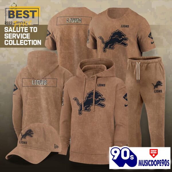 Detroit Lions 2023 Salute To Service Club Hoodie, Jogger, Cap