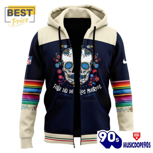 Detroit Lions 2024 NFL Dia De Los Muertos Hoodie, Jogger, Cap