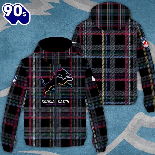 Detroit Lions 3D Windbreaker Jacket For Man And Women