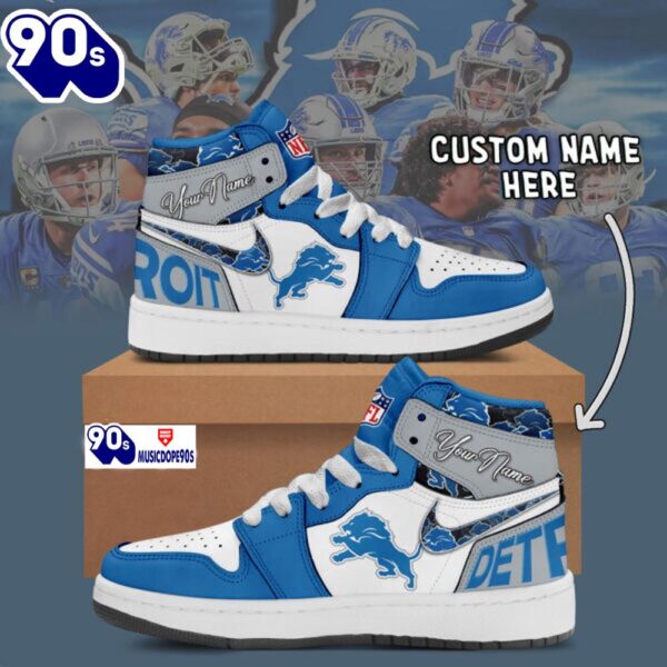 Detroit Lions Air Jordan 1 Shoes