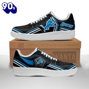 Detroit Lions Air Sneakers Custom…