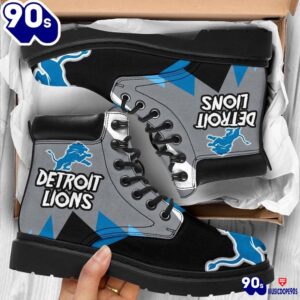 Detroit Lions All Season Boots Casual Shoes Vegan Leather Custom Boot Shoes