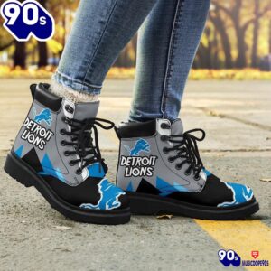 Detroit Lions All Season Boots Casual Shoes Vegan Leather Custom Boot Shoes