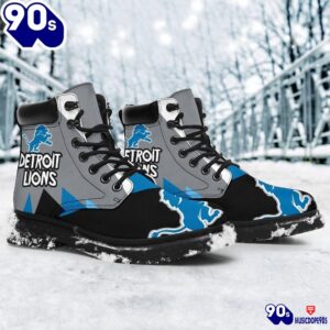 Detroit Lions All Season Boots Casual Shoes Vegan Leather Custom Boot Shoes