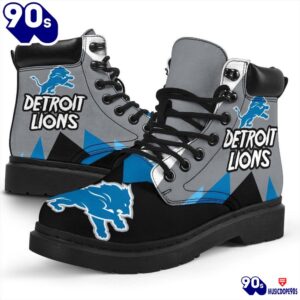 Detroit Lions All Season Boots Casual Shoes Vegan Leather Custom Boot Shoes