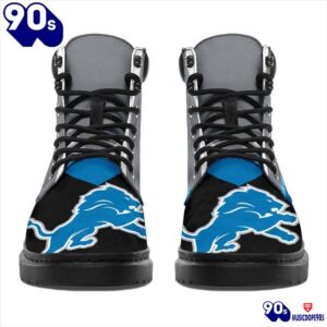 Detroit Lions All Season Boots Casual Shoes Vegan Leather Custom Boot Shoes