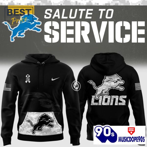 Detroit Lions Limited 2024 Salute to Service Hoodie, Cap
