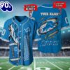 Detroit Lions NFL 3D Personalized Baseball Shirt For Fans