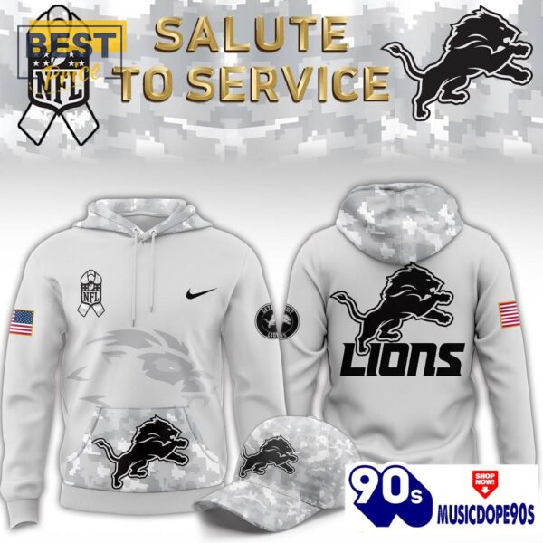 Detroit Lions Nike Salute to Service 2024 Hoodie, Jogger, Cap