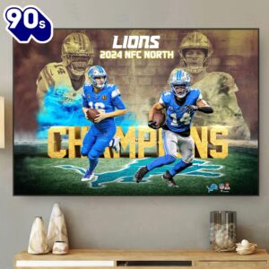 Detroit Lions Rectangle Canvas With…