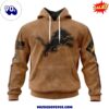 Detroit Lions Salute To Service Veterans Day Brown Hoodie