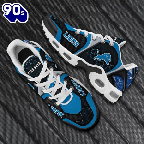 Detroit Lions Tn Shoes Personalized Your Name, Football Team Shoes