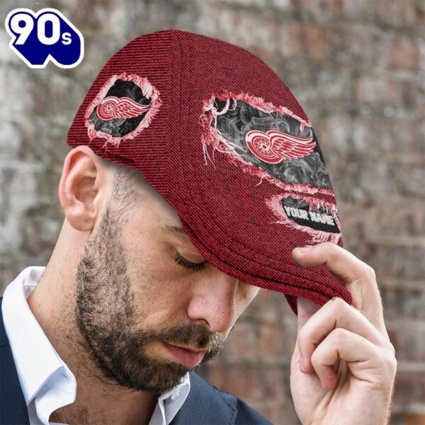 Detroit Red Wings Jeff Cap Custom Your Name