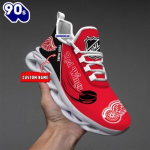 Detroit Red Wings Personalized NHL New Max Soul Shoes V1