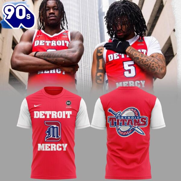 Detroit Titans Mercy Men’s Basketball Our City Uniform 3d T-Shirt