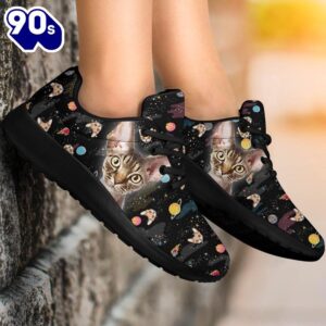 Devon Rex Cat Sneakers Sporty Shoes For Cat Lover